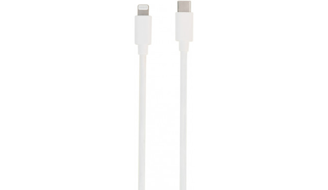 Vivanco кабель Lightning - USB-C 15 см, белый (62757)