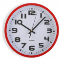 Wall Clock Red Plastic (3,8 x 25 x 25 cm)