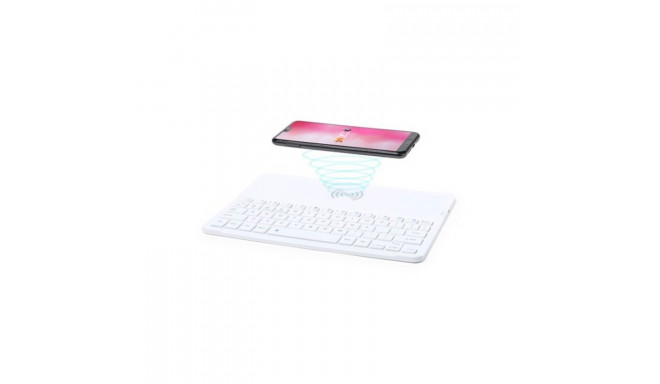 Bluetooth Keyboard with Qi Wireless Charger 146129 White (White)