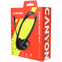 CANYON HS-01 PC headset with microphone, volume control and adjustable headband, cable length 1.8m, 