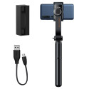 Baseus uniaxial gimbal Selfie Stick with Tripod Telescopic Stand and Bluetooth remote controll black