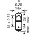 Osram галогеновая лампа H6W 6W 12V (OS64132)