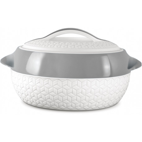 Milton casserole Matrix 5L, white/grey