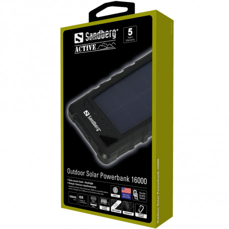 Sandberg 420-35 Outdoor Solar Powerbank 16000mAh