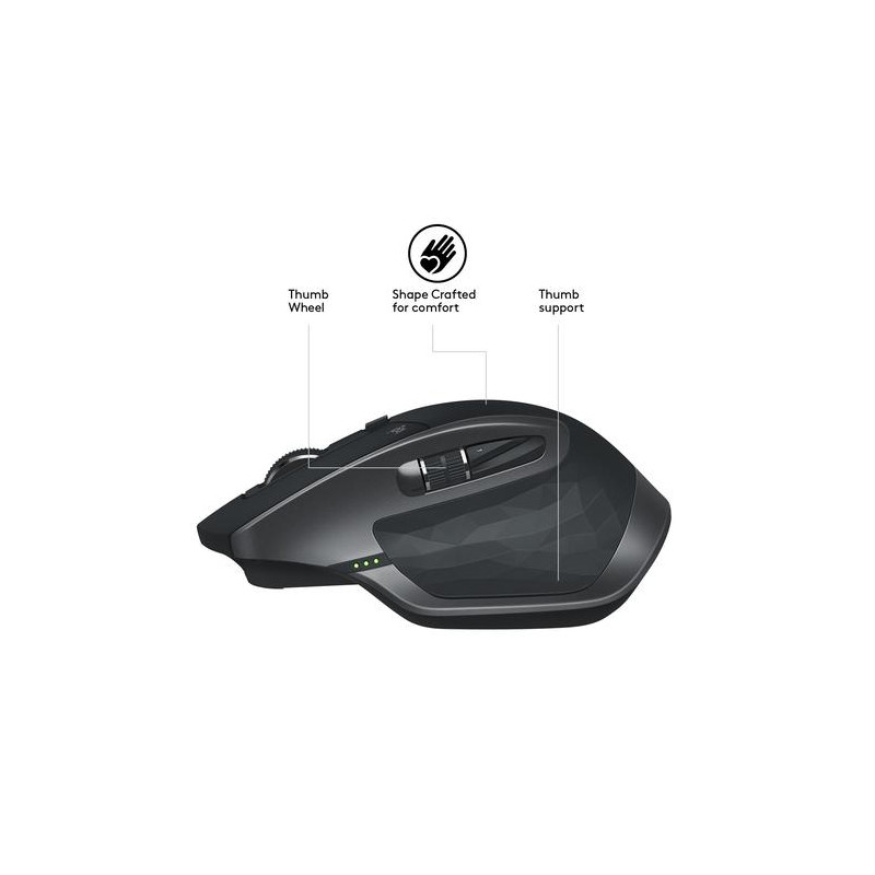 Logitech MX Master 2S Wireless mouse Right-hand RF Wireless +