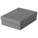 Hoiukast kaanega 265 x 100 x 360 mm, kokkupandav, Esselte Home Storage Box Low Medium, hall, 3 tk