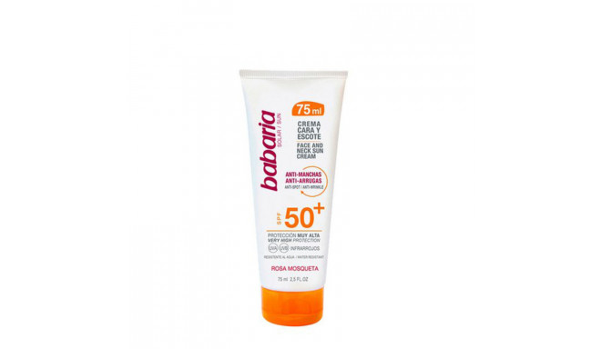 Anti Brown Spot Sun Lotion Cara & Escote Babaria 8410412029889 SPF 50+ (75 ml) SPF 50+ 75 ml