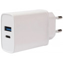 Vivanco charger USB-A/USB-C PD3 20W, white (62401)