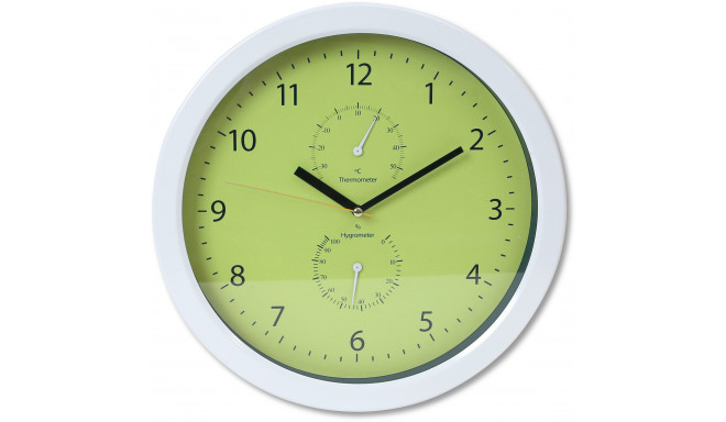 Platinet wall clock Summer, green (42573)