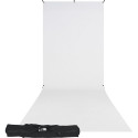 Westcott X Drop Wrinkle Resistant Backdrop Kit   High Key White Sweep (5' x 12')