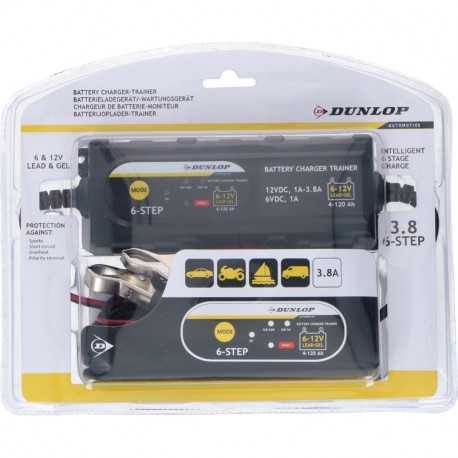 Dunlop - Inteligentny prostownik / ładowarka 3.8A 6-12 V