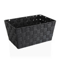 Basket Large Dark grey Textile (20 x 15 x 30 cm)