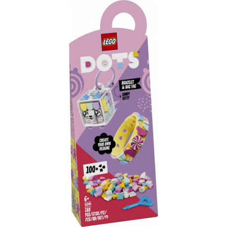 Bricks DOTS 41944 Candy Kitty Bracelet & Bag Tag