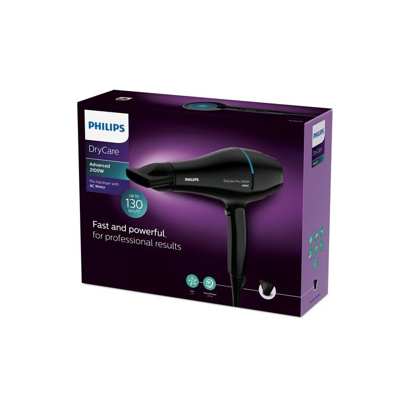 Philips DryCare BHD272 00 hair dryer 2100 W Black Hair dryers Photopoint.lv