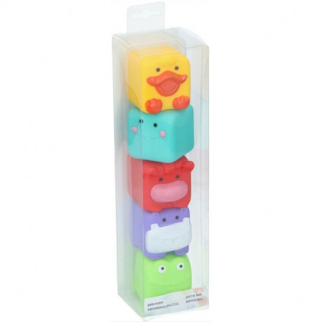Eddy Toys - Gumowe klocki do kąpieli 5 szt. (Zestaw3)