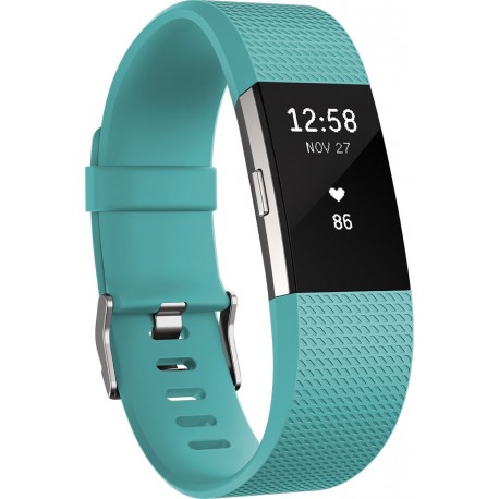 Fitbit aktiivsusmonitor Charge 2 L, türkiis/hõbedane