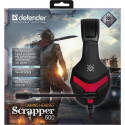 Defender Scrapper 500 Headset Wired Head-band Gaming Black, Red