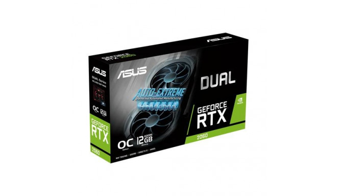 Asus videokaart Dual GeForce RTX 2060 EVO OC Edition NVIDIA 12GB GDDR6