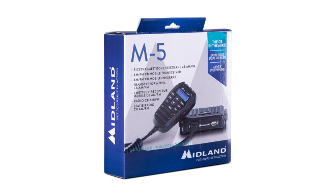 Midland M5 auto raiduztvērējs CB 27MHz ar tālvadības mikrofonu