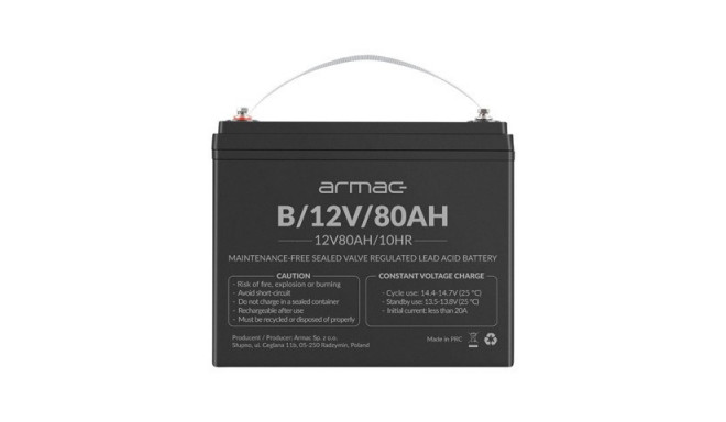 Battery 12v agm 12v 80ah universal B/12V/80AH