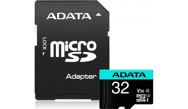 ADATA AUSDH32GUI3V30SA2-RA1 memory card 32 GB MicroSDXC Class 10 UHS-I