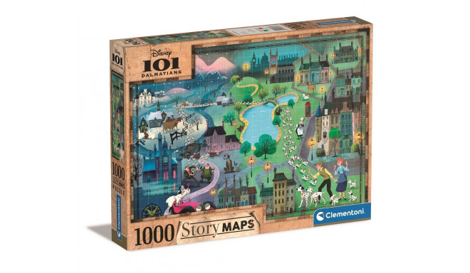 Puzzle 1000 elements Story Maps L101 Dalmatians