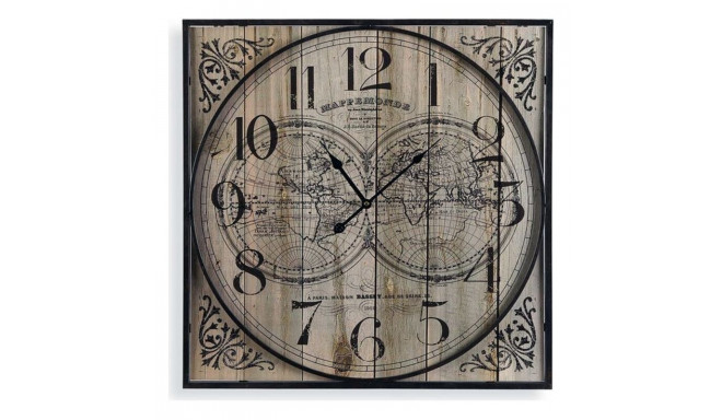 Wall Clock Versa Wood (59,5 x 5,5 x 59,5 cm)