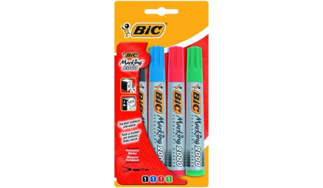 BIC permanent MARKER ECO 2000 2-5 mm, Set 4 colours 020040