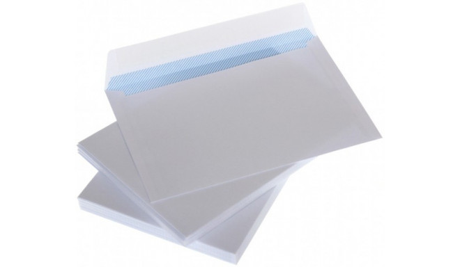 Envelopes C4 white with ribbon and internal press 229x324 mm  x 25pcs