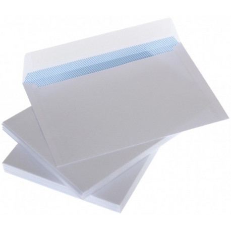 Envelopes C5 white with ribbon and internal press 162x229 mm x 25pcs