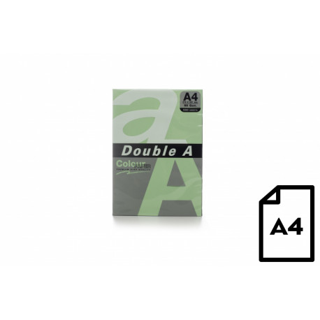 Colour paper Double A, 80g, A4, 500 sheets, Emerald