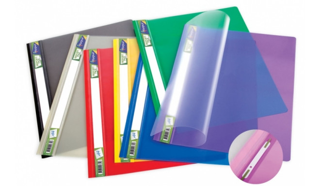 Folder with transparent cover Forpus Premium, A4 +, black