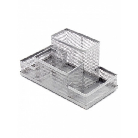 Pencil case Forpus, silver, empty, 4, perforated metal 1005-013