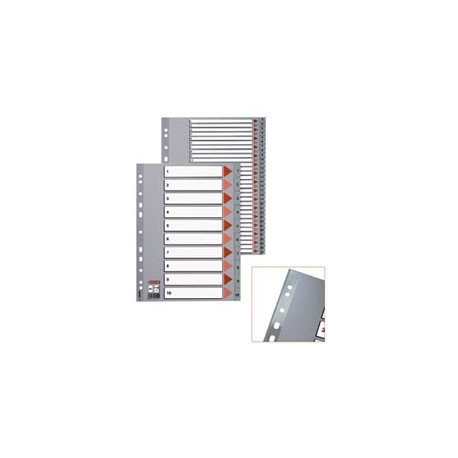 Divider Esselte PP, A4, numbers 1-12, plastic