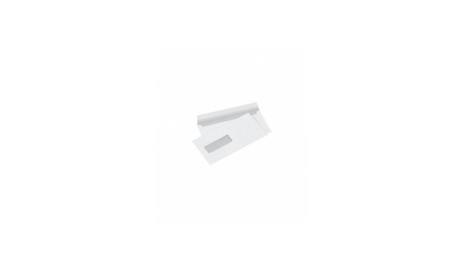 Envelope with window (30x90 mm) left, middle, E65 (DL), 110x220 mm, 80 g, white, Box 1000 pcs.