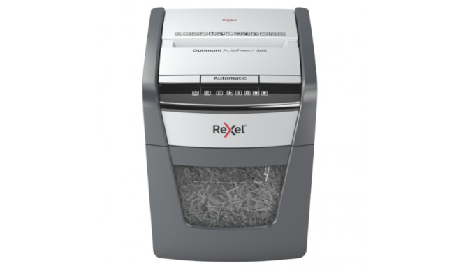 Shredder Rexel Optimum AutoFeed+ 50XP Cross Cut P4, 20l  (Replace Rexel Auto+ 60X)