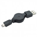 PremiumCord USB retractable cable 0,9m mini USB 5pin