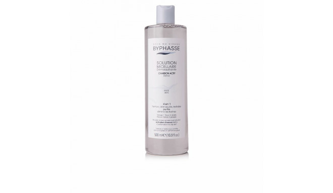 Make Up Remover Micellar Water Byphasse 1000025017 Active charcoal 500 ml