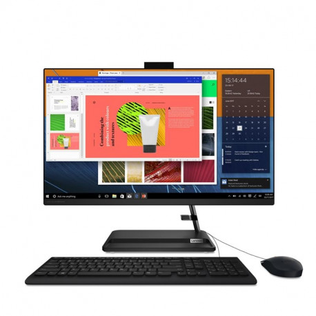 Lenovo IdeaCentre AIO 3 27ALC6, Ryzen 5, 16GB, 512GB, must - Lauaarvuti