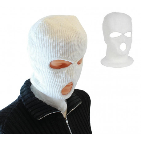 BQ42C KOMINIARKA BALACLAVA 3 OTWORY WHIT