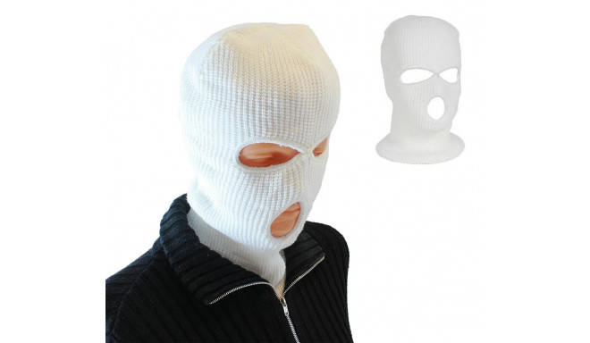 BQ42C KOMINIARKA BALACLAVA 3 OTWORY WHIT