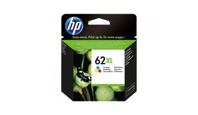 HP 62XL Tri-color (C2P07AE) Ink Cartridge, CMY