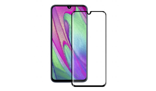 Fusion Full Glue 5D karastatud klaas, kaetud raamiga Samsung A405 Galaxy A40 must