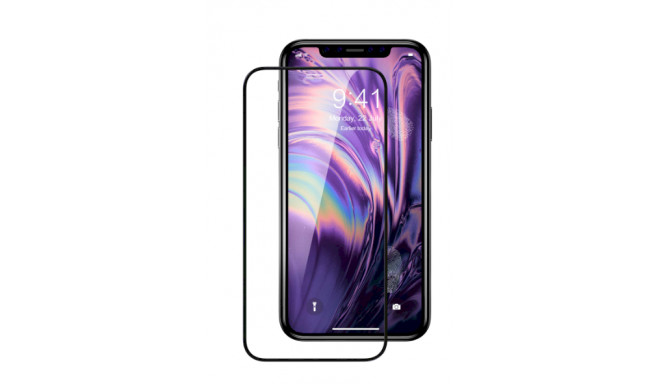 Fusion Full Glue 5D Tempered Glass Full Coveraged with Frame Apple iPhone 11 Pro Black