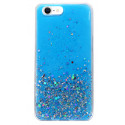 Fusion Glue Glitter Back Case Silikoonist ümbris - Huawei P40 Lite E Sinine