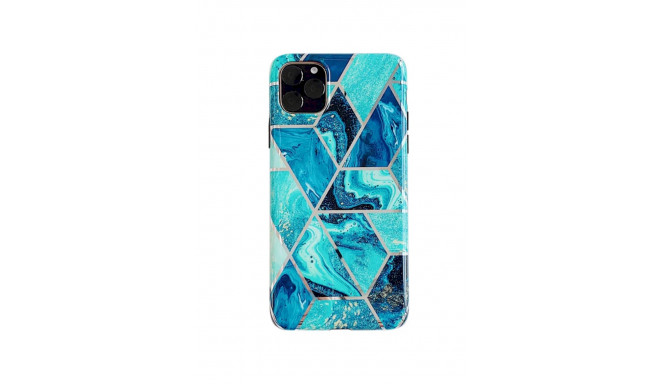 Fusion Geometric Marble ümbris silikoonist ümbris Apple iPhone 12 Pro Max rohelisele