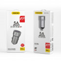 Dudao universaalne autolaadija 2 x USB / 3.1A / QC 3.0 / VOOC / 22.5W must