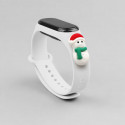Fusion Xmas Snowman kellarihm Xiaomi Mi Band 3 / 4 valge