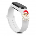 Valge Fusion Xmas Santa Xiaomi Mi Band 5 / Mi Band 6 jaoks