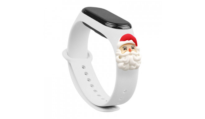 Valge Fusion Xmas Santa Xiaomi Mi Band 5 | Mi Band 6 jaoks